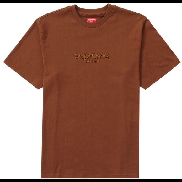 Supreme Earth Tone Logo Tee, Size Large - Picture 1 of 1